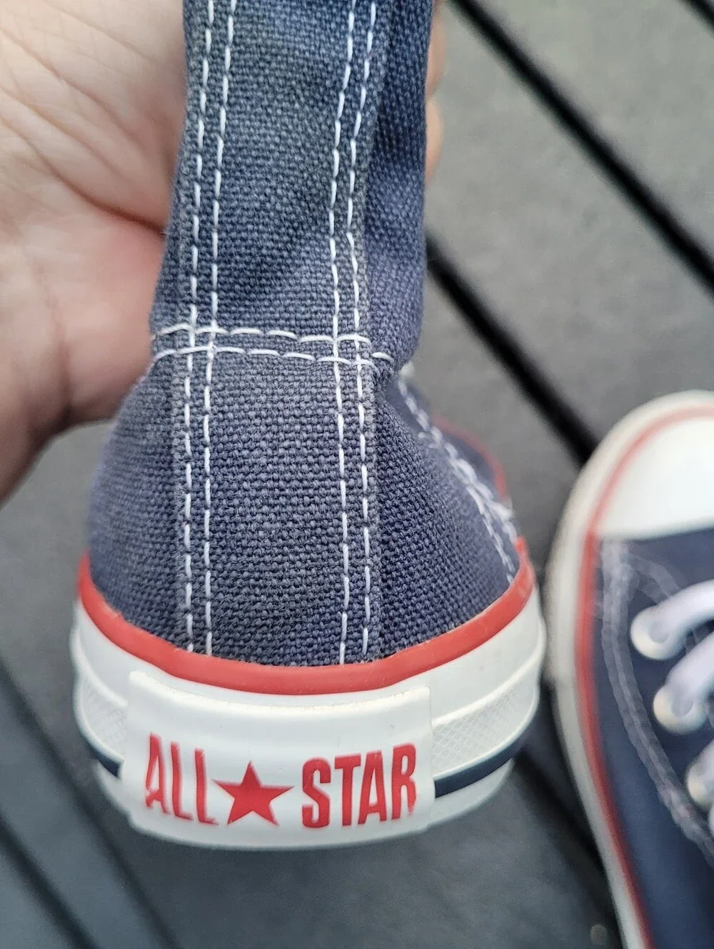 Converse All Star High Top Chuck Taylor Sneakers Velcro No Tie Size 12 EU29